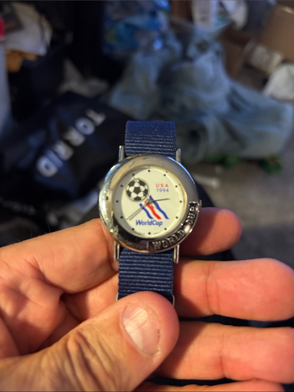 1994 USA World Cup Blue Nylon Strap Watch